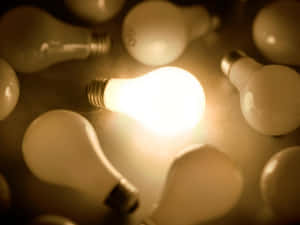 Incandescent Light Bulb Wallpaper