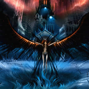 Incongruous Dark Angel Artwork Wallpaper
