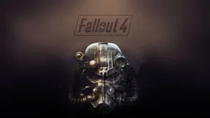 Incredible Fallout 4 Power Armor On Roadside Wallpaper