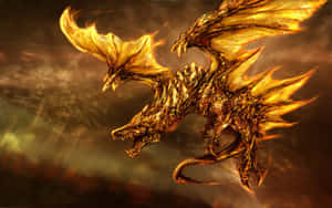 Incredible Fire Breathing Dragon Wallpaper