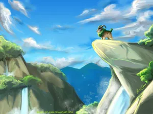Incredible Gogoat In A Natural Scenery Wallpaper
