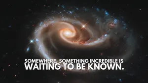 Incredible Unknown Space Quote Wallpaper
