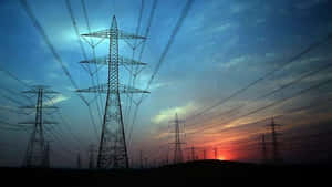 Indefinite Power Lines Wallpaper