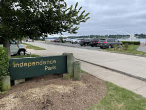 Independence Park Entrance Sign Wallpaper