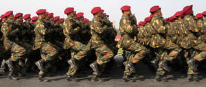 Indian Army With Red Beret Wallpaper