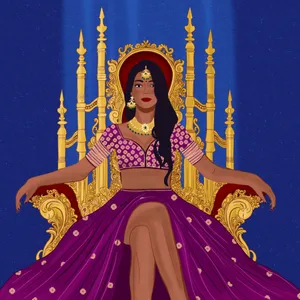 Indian Desi Girl Digital Art Wallpaper