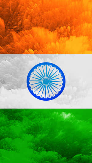 Indian Flag Abstract Art Wallpaper