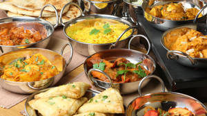 Indian Food Dishes Wallpaper