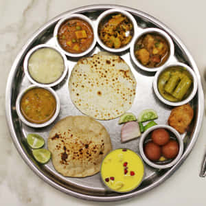 Indian Vegetarian Thali Meal.jpg Wallpaper