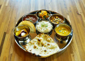 Indian Vegetarian Thali Platter.jpg Wallpaper