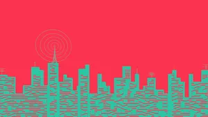 Indie Aesthetic City Illustration Wallpaper