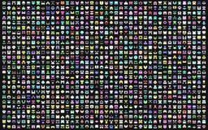 Indie Aesthetic Laptop Vintage Game Icons Wallpaper