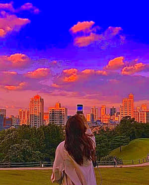 Indie Sunset Cityscape Photography Wallpaper