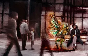 Indifferent Man In A Hoodie Wallpaper