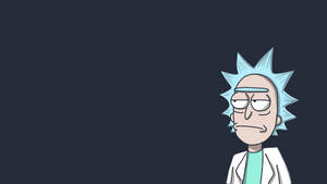 Indigo Background Rick And Morty 4k Wallpaper