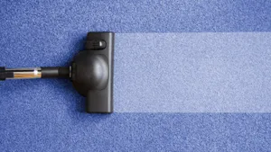 Indigo Carpet Deep Cleaning With Vacuum Machine Wallpaper