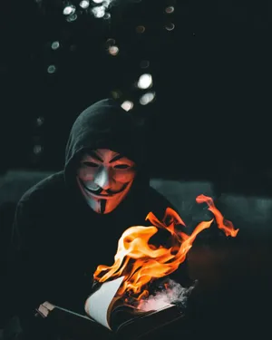 Individual Man In Mask Wallpaper