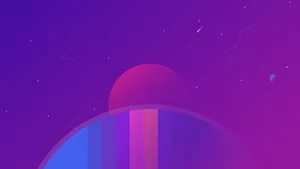 Individual Purple Planet Wallpaper