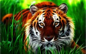 Indochinese Tiger Face Wallpaper