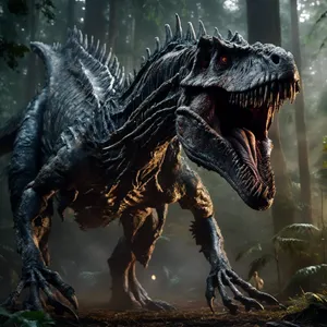 Indominus Rex In Forest Wallpaper
