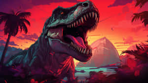 Indominus Rex Sunset Rampage Wallpaper