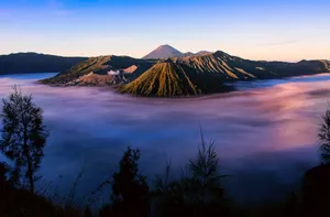 Indonesia Active Volcano Wallpaper