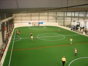Indoor Soccer Matchin Action Wallpaper