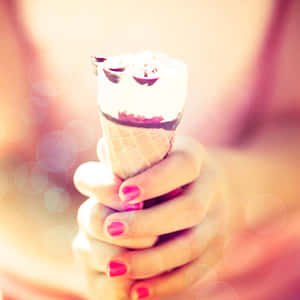 Indulge Your Sweet Tooth With This Cute Cornetto Ice Cream Wallpaper