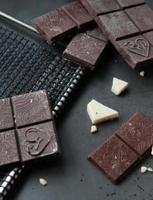 Indulgent Dark Chocolate Bar Wallpaper