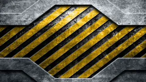 Industrial Hazard Stripes Texture Wallpaper