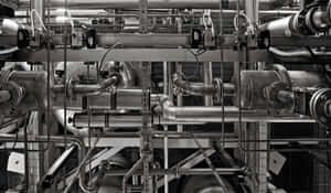 Industrial Pipingand Machinery Complex Wallpaper