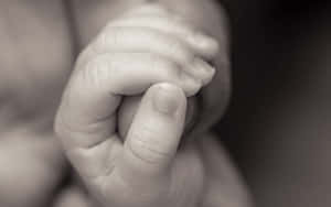 Infant Hand Gentle Embrace Wallpaper