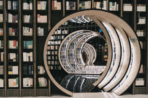 Infinite_ Bookshelf_ Loop Wallpaper