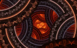 Infinite Circle Fractal Pattern Wallpaper