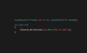 Infinite Love Code Snippet Wallpaper