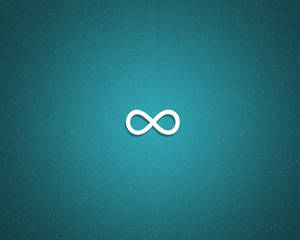 Infinity Symbol Green Tiny White Wallpaper