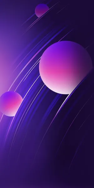 Infinix Abstract Gradient Purple Spheres Wallpaper