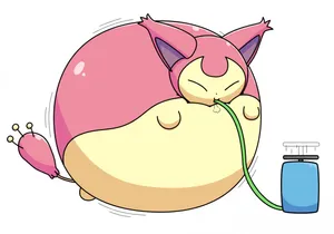 Inflated Skitty Wallpaper