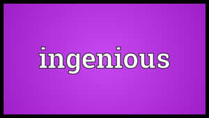 Ingenious Wordon Purple Background Wallpaper