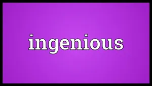 Ingenious Wordon Purple Background Wallpaper