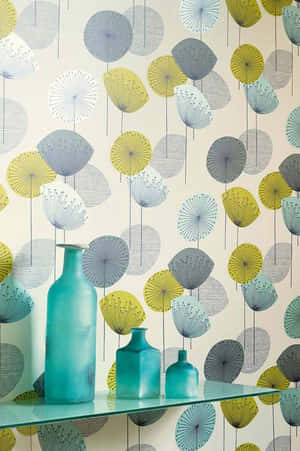 Inherent Dandelion Clocks Chaffinch Wallpaper