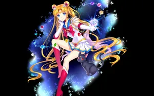 Inimitable Sailor Moon: Bask In The Glow Of The Moon Wallpaper