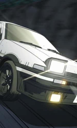 Initial D Phone Car Head Lights Wallpaper