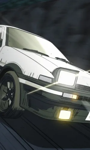 Initial D Phone Car Head Lights Wallpaper