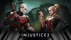 Injustice2 Deadshot Harley Quinn Promo Wallpaper