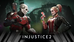 Injustice2 Deadshot Harley Quinn Promo Wallpaper