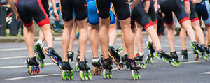 Inline Rollerblading Sports Marathon Wallpaper