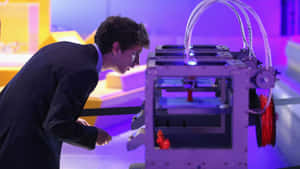 Innovative 3d Printer In Action Wallpaper