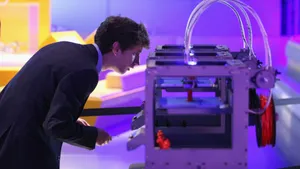 Innovative 3d Printer In Action Wallpaper