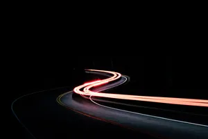 Innovative Camera Capturing Vehicle Lights Wallpaper